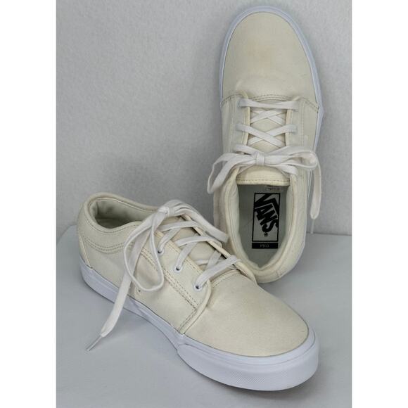 Vans Other - Vans Pro White Off The Wall Cushioned Canvas Low Top Sneakers Youth 6